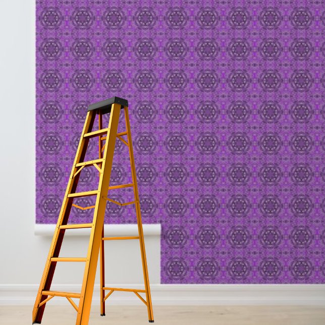 Lila grafisches Muster für die Peel- und Stick-Tap Tapete (Peel and Stick Wallpaper Purple Graphic Pattern Wallpaper)