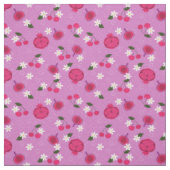 lila Granatapfelfruchthirsche Stoff (Muster)