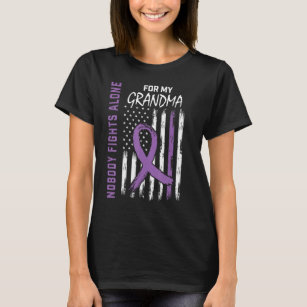 Lila Grandma Lupus Flag Produkte Tuch T-Shirt