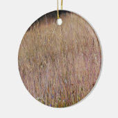 Lila Gras und Wildblumen Keramik Ornament (Links)