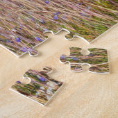Lila Gras und Wildblumen Puzzle (Seite)