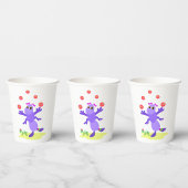 Lila Grasshopper-Guggling-Fun-Kreatur Pappbecher