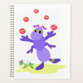 Lila Grasshopper-Guggling-Fun-Kreatur Planer (Vorderseite)