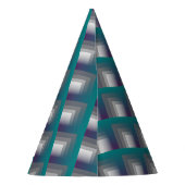 lila grau aquamarin partyhütchen (Rückseite)