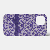 Lila grau Case-Mate iPhone hülle (Rückseite (Horizontal))