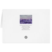 Lila Grau Impressionist Watercolor Landschaft (Rückseite Horizontal)