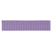 Lila Grau Karo Tartan Tischläufer (Horizontal)
