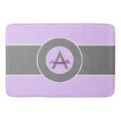 Lila Grau leicht Badematte (Vorderseite)