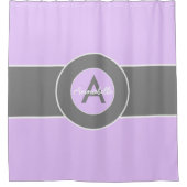 Lila Grau leicht Duschvorhang (Vorderseite)