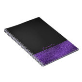 Lila & grau Moderne Glam Sequins Elegante Notizblock (Rechte Seite)