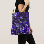 Lila, grau, schwarz und blau Abstrakt Tasche (Von Nahem)