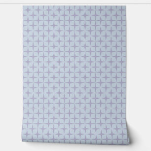 Lila Graublau Kompass Star Muster Retro Stil Tapete