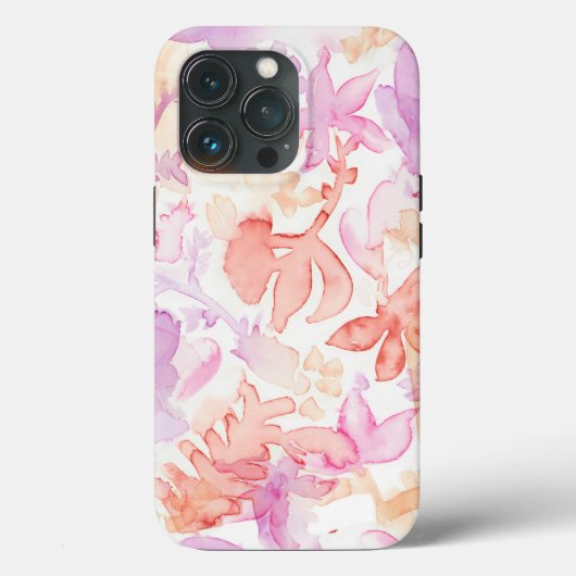 Lila graue, blumenfarbene Blume Case-Mate iPhone Hülle (Rückseite)