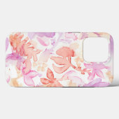 Lila graue, blumenfarbene Blume Case-Mate iPhone Hülle (Rückseite (Horizontal))