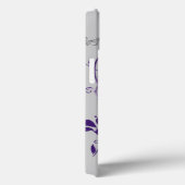 Lila, graue Schmetterlingsflora-iPad Air Hüllen (Rückseite / Rechts)