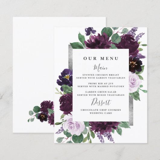 Lila Graue Silbermedaille (Vorne/Hinten)