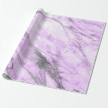 Lila Graue silberweiße Marmorplatte Shiny Glam Geschenkpapier<br><div class="desc">Minimalismus und Eleganz nach den Trends der Inneneinrichtung. Für viele Fälle</div>