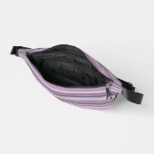 Lila graue Streifen Bauchtasche (Offen)
