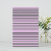 Lila graue Streifen Briefpapier (Stehend Vorderseite)