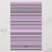 Lila graue Streifen Briefpapier (Rückseite)