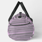 Lila graue Streifen Duffle Bag (Rechts)