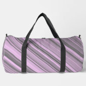 Lila graue Streifen Duffle Bag (Vorderseite)