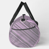 Lila graue Streifen Duffle Bag (Rechts)