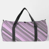 Lila graue Streifen Duffle Bag (Rückseite)