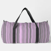 Lila graue Streifen Duffle Bag (Vorderseite)