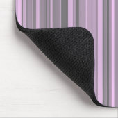 Lila graue Streifen Mousepad (Ecke)