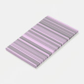 Lila graue Streifen Post-it Klebezettel (angewinkelt)