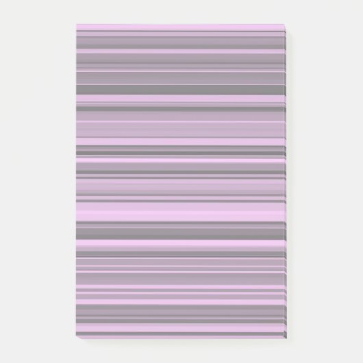 Lila graue Streifen Post-it Klebezettel (Vorderseite)