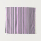Lila graue Streifen Wandteppich (Vorderseite (Horizontal))