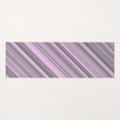 Lila graue Streifen Yogamatte (Vorderseite (Horizontal))