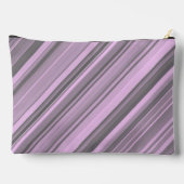 Lila graue Streifen Zubehör Beutel (Rückseite)