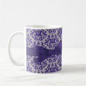Lila graue Tasse Damastes "Prinzessin Chantelle" (Links)
