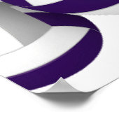 lila graue Volleybälle Geburtstagsfeier Willkommen Poster (Ecke)