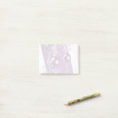 Lila, graue Weihnachtsbälle Sterne und Schneeflock Post-it Klebezettel (Auf Schreibtisch)