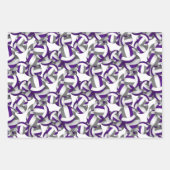 lila Grauen koordinierendes Farbthemenvolleyball Geschenkpapier Set (Vorderseite)