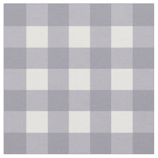 Lila grauer u. weißer Gingham-Karo Stoff