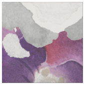Lila graues BlumenWatercolorentwurfsgewebe Stoff (Muster)