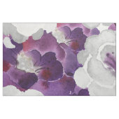 Lila graues BlumenWatercolorentwurfsgewebe Stoff (Fat Quarter (45,7 x 55,9 cm))