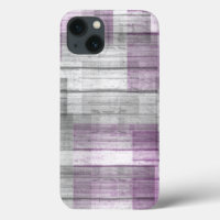 Lila, graues, schwarzes Holz