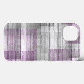 Lila, graues, schwarzes Holz Case-Mate iPhone Hülle (Rückseite (Horizontal))