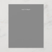 Lila Graufarben-Trends-Hochzeit (Rückseite)