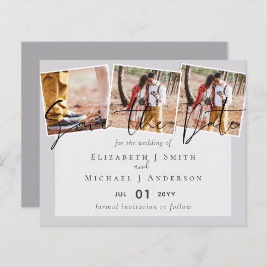 Lila Graufarben-Trends-Hochzeit (Vorne/Hinten)