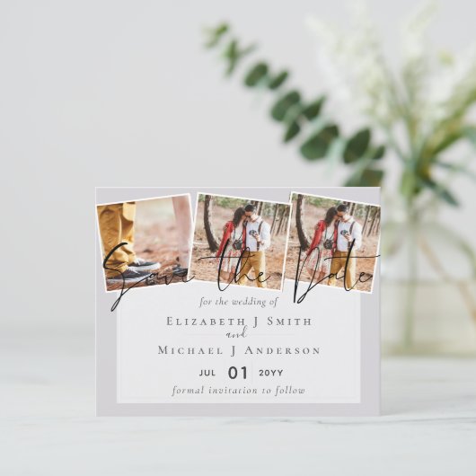 Lila Graufarben-Trends-Hochzeit (Stehend Vorderseite)