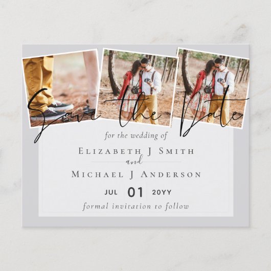 Lila Graufarben-Trends-Hochzeit (Vorderseite)