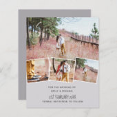 Lila Graufarben-Trends-Hochzeit (Vorne/Hinten)