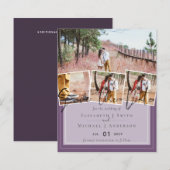 Lila Graufarben-Trends-Hochzeit (Vorne/Hinten)